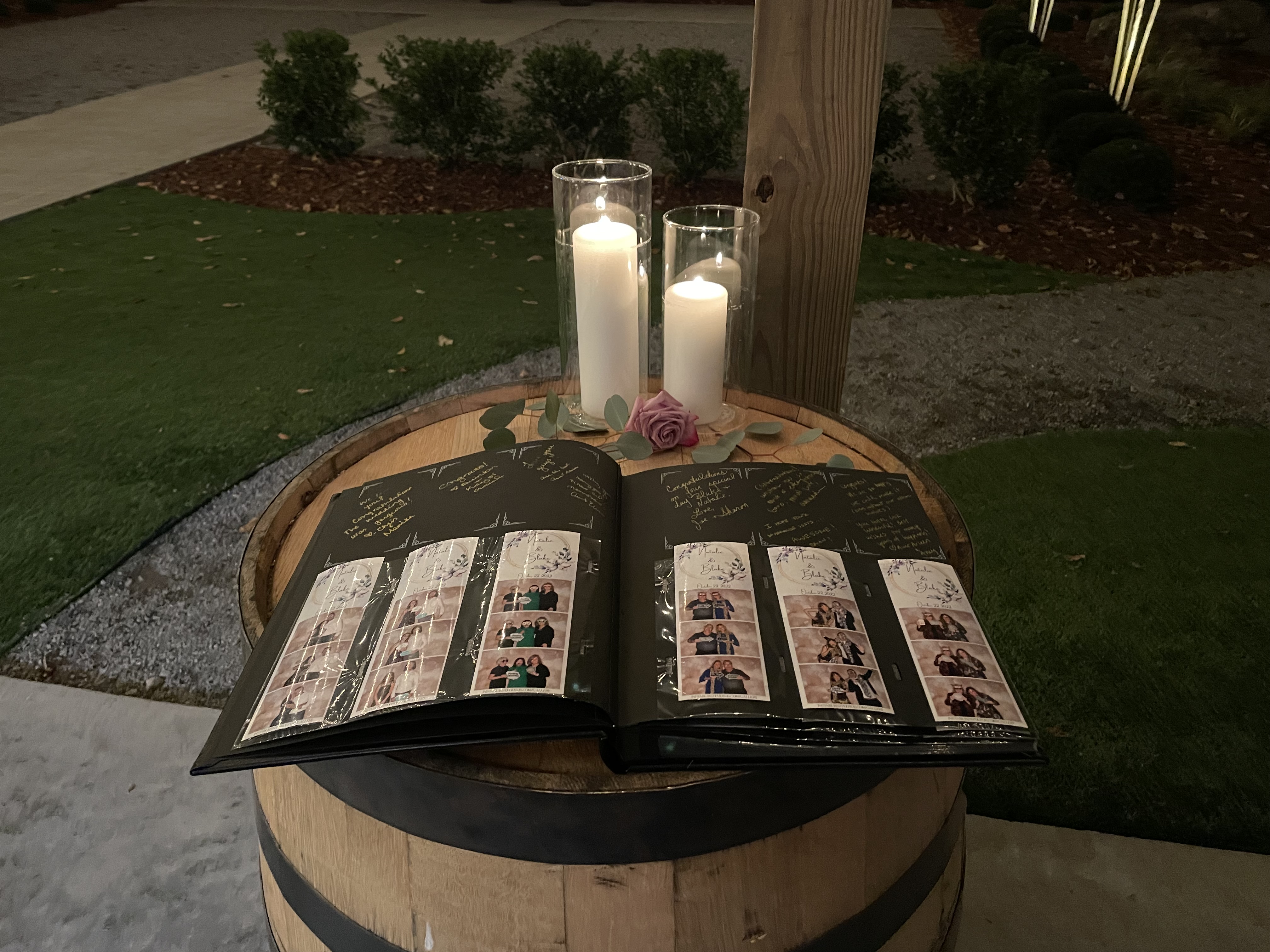 Printed photo guestbook memories