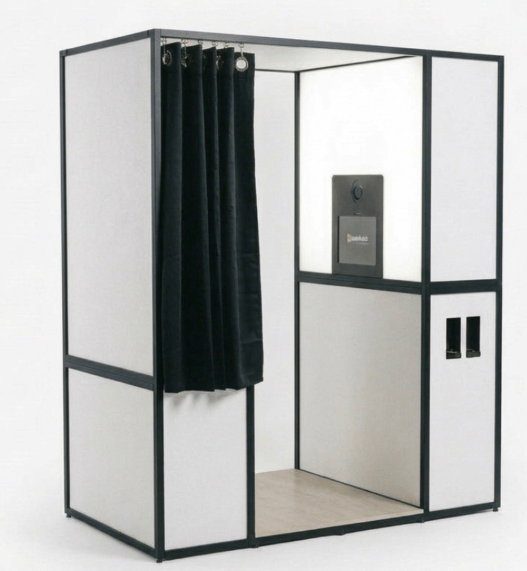 The Flashback enclosed photo booth